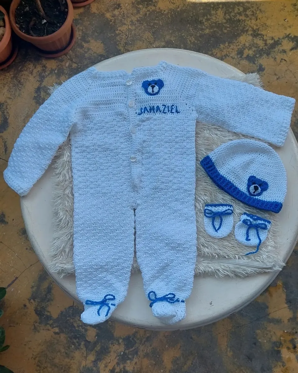Pijama celeste personalizada