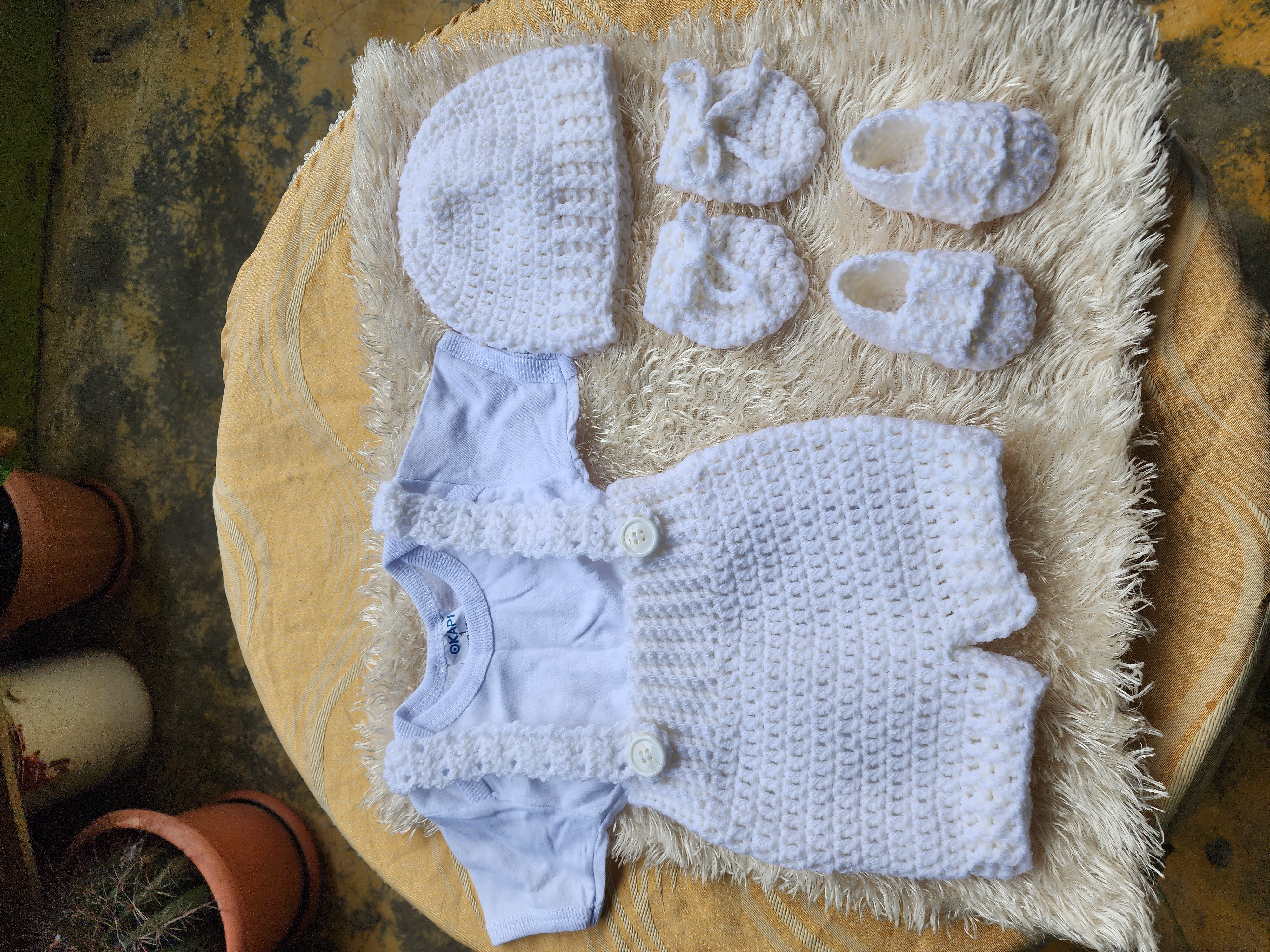 Set de Lana Blanco