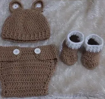 Conjunto de osito café