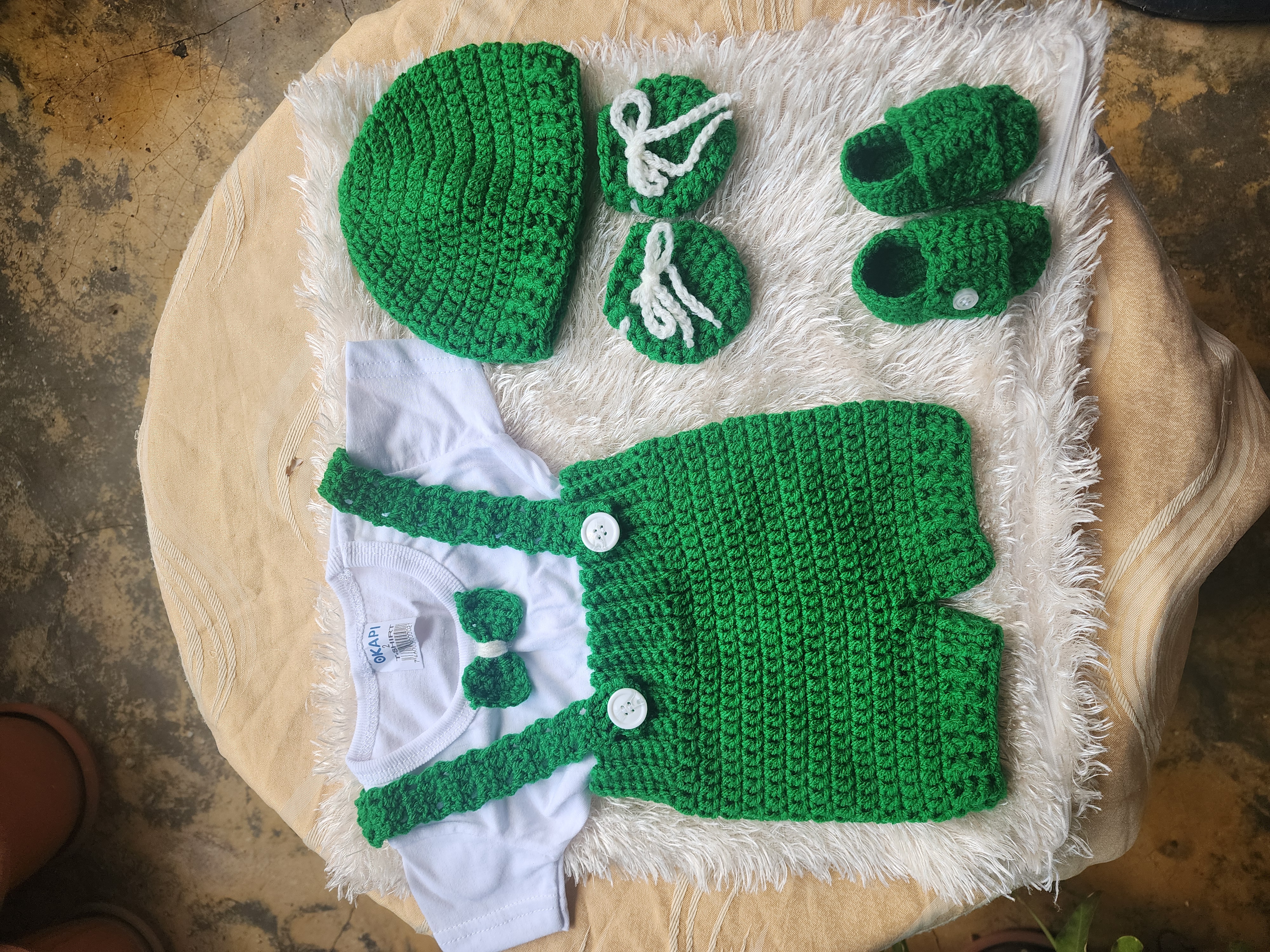 Set de Lana verde