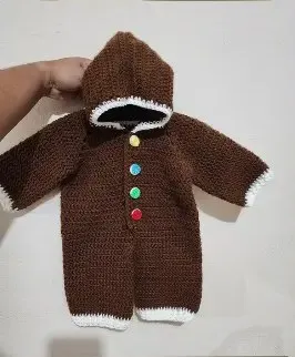 Pijama de hombrecito de jengibre